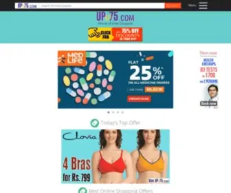Upto75.com(Discount Coupons) Screenshot