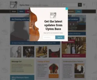 Uptonbass.com(Double Bass Makers) Screenshot