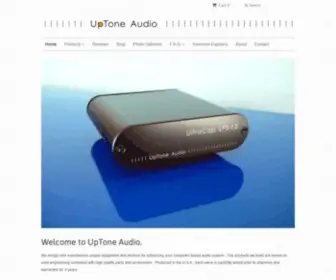 Uptoneaudio.com(Expertly engineered audio upgrades that deliver results) Screenshot