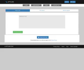 Uptoolink.org(Link Protector & Earn Money) Screenshot