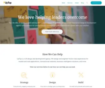 Uptopcorp.com(Seattle User Experience Design And Development Agency) Screenshot
