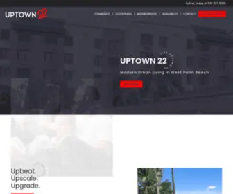 Uptown22.com(Uptown 22) Screenshot