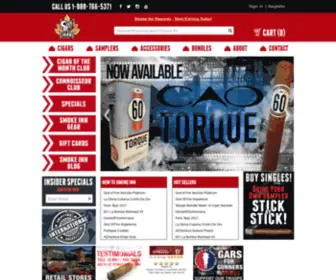 Uptowncigar.com(Uptown Cigars offering premium cigars at discounted cigar prices) Screenshot