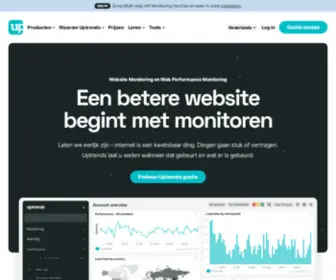 Uptrends.nl(Website Monitoring en Web Performance Monitoring) Screenshot