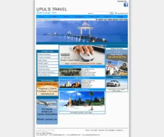 Upulstravel.com(Upul's travel service inc) Screenshot