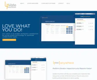 Upvate.com(Elevator Compliance and inspection Software) Screenshot