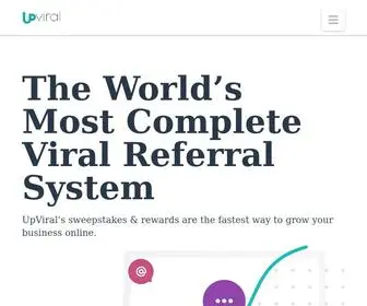 Upviral.com(The Ultimate Viral Referral Marketing Platform) Screenshot