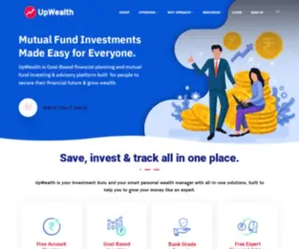 Upwealth.in(Goal based investments in Best Mutual Funds) Screenshot