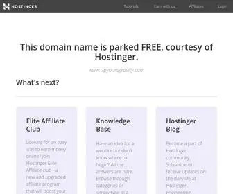 Upyoursgravity.com(Parked Domain name on Hostinger DNS system) Screenshot
