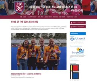 Uqhockey.com.au(HOME OF THE UQHC RED ROOS) Screenshot