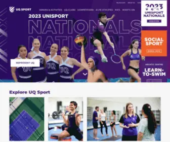 Uqsport.com.au(UQ Sport) Screenshot