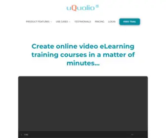 Uqualio.com(Best Online Video eLearning Platform) Screenshot