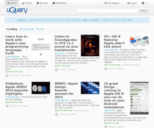 Uquery.com(The App Store Search Engine) Screenshot