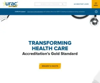 Urac.org(Accreditation’s Gold Star Standard in Health Care) Screenshot