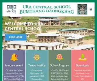 Uracs.edu.bt(Ura Central School) Screenshot