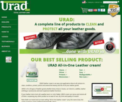 Urad.org(Leather Care Products) Screenshot