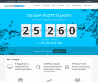 Uradnanastenka.sk(Zákazky z verejnej správy pre firmy aj podnikateľov) Screenshot