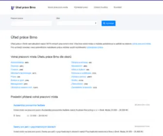 Uradpracebrno.cz(Úřad práce Brno) Screenshot