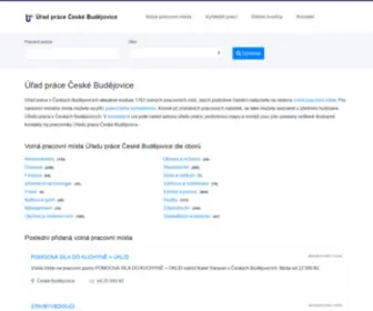 Uradpracebudejovice.cz(Úřad práce České Budějovice) Screenshot