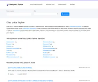 Uradpraceteplice.cz(Úřad práce Teplice) Screenshot