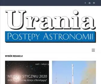 Urania.edu.pl(Polski Portal Astronomiczny) Screenshot