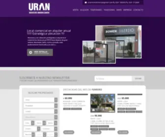 Uraninmobiliaria.com.ar(Uran negocios inmobiliarios) Screenshot