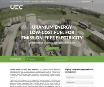 Uraniumenergy.com(Uranium Producer) Screenshot