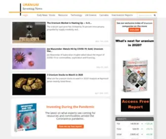 Uraniuminvestingnews.com(Uranium Investing News You Can Trust) Screenshot