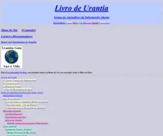 Urantiagaia.org(Mapa do Site Urantia) Screenshot