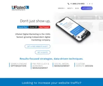 Urated.com(URated Digital Marketing Agency) Screenshot