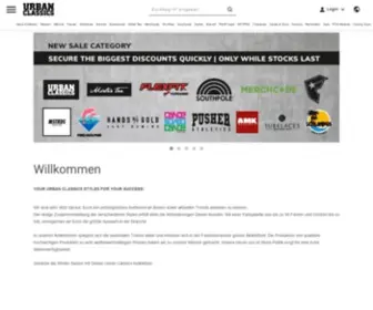 Urban-Classics.net(URBAN CLASSICS Online Store) Screenshot
