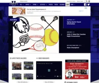 Urbanahawksathletics.com(Team Home Urbana Hawks Sports) Screenshot