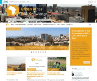 Urbanark.org(Urban Africa Risk Knowledge (Urban ARK)) Screenshot