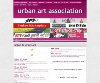 Urbanartassociation.com(Urban Art Association) Screenshot