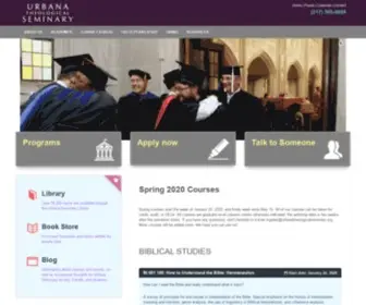 Urbanatheologicalseminary.org(We provide graduate theological education to prepares you for Christian ministry and leadership) Screenshot