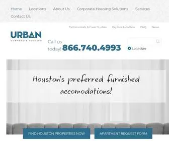 Urbanch.com(Corporate Furnished Apartments in Houston) Screenshot