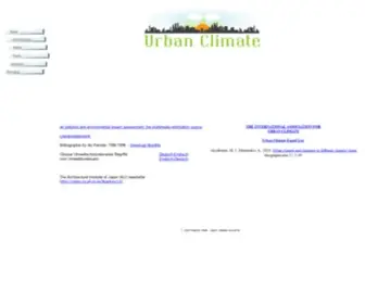 Urbanclimate.net(Urban Climate) Screenshot