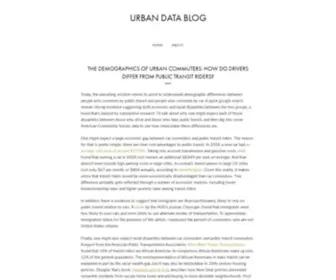 Urbandatablog.com(Urban Data Blog) Screenshot