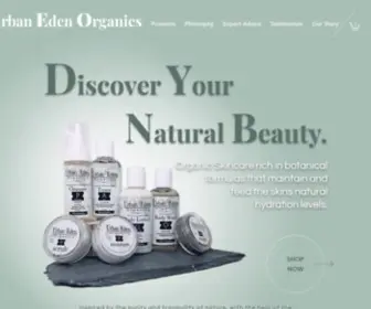 Urbanedenorganics.com(Organic Skincare) Screenshot