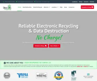 Urbanerecycling.com(Urban E Recycling) Screenshot