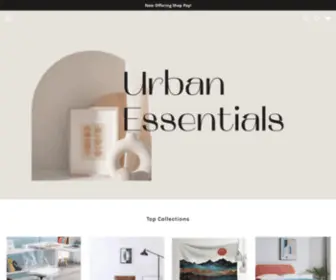 Urbanessentialshomedecor.com(Urban Essentials) Screenshot