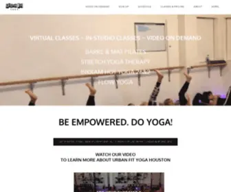 Urbanfityoga.com(Houston's Best Hot Yoga & Stretch Classes) Screenshot