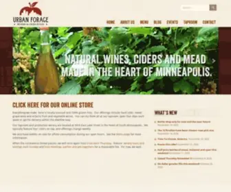 Urbanforagewinery.com(Urban Forage Winery & Cider House) Screenshot