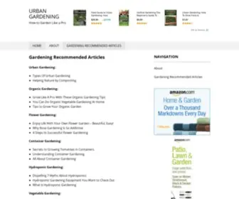 Urbangardenings.com(Urban Gardening) Screenshot