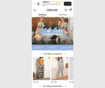 Urbanic.com(Fashion and Lifestyle) Screenshot