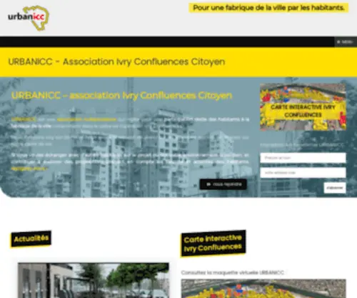 Urbanicc.fr(Association Ivry Confluences Citoyen) Screenshot