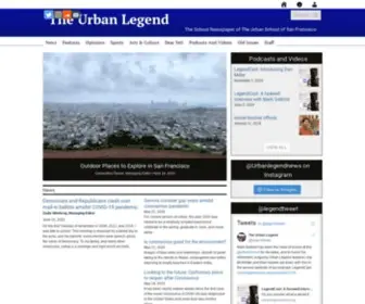 Urbanlegendnews.org(The School Newspaper of Urban School of San Francisco) Screenshot