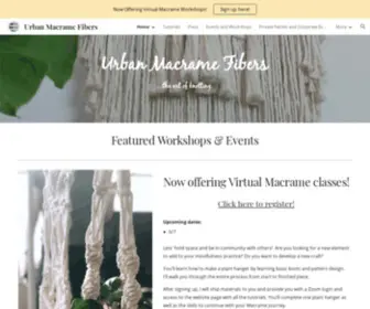 Urbanmacramefibers.com(Urban Macrame Fibers) Screenshot