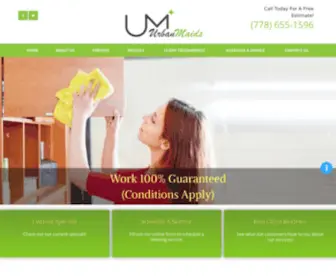 Urbanmaids.ca(Vancouver Lower Mainland Cleaning Services) Screenshot