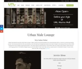 Urbanmalelounge.com(Barber Shops) Screenshot